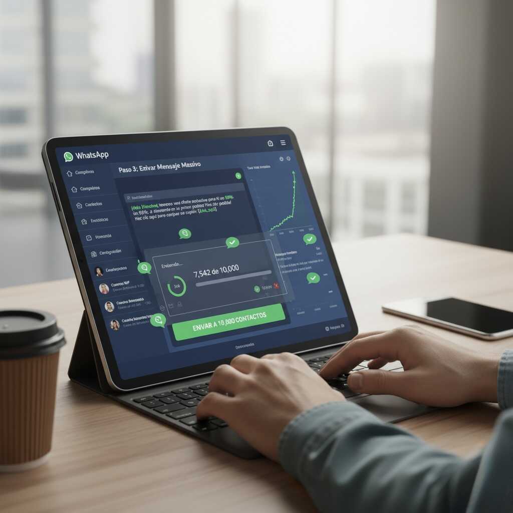 Paso 3: Programa y Envía - cómo enviar masivos con extensión sin ser bloqueado